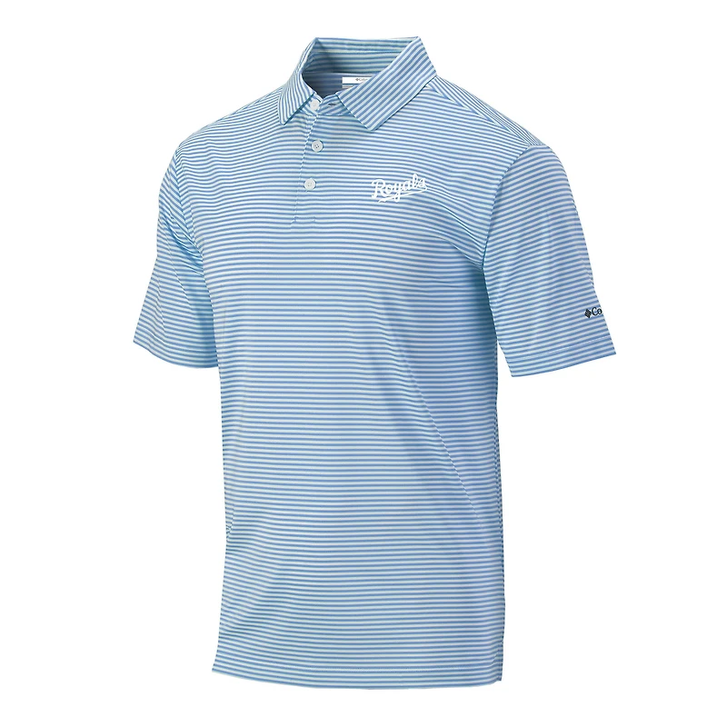 Men's Columbia Light Blue Kansas City Royals Club Invite Polo