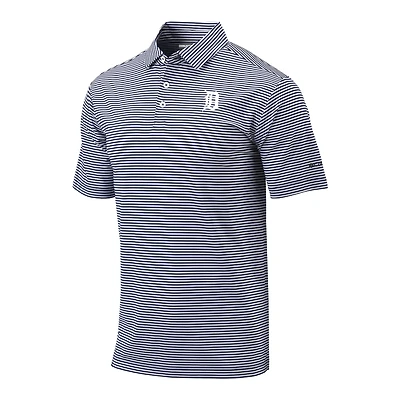 Men's Columbia Navy Detroit Tigers Club Invite Polo