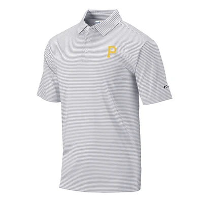 Men's Columbia Gray Pittsburgh Pirates Club Invite Polo