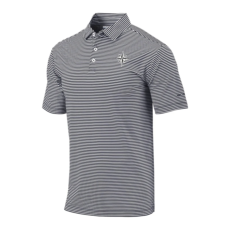 Men's Columbia Black Seattle Mariners Club Invite Polo