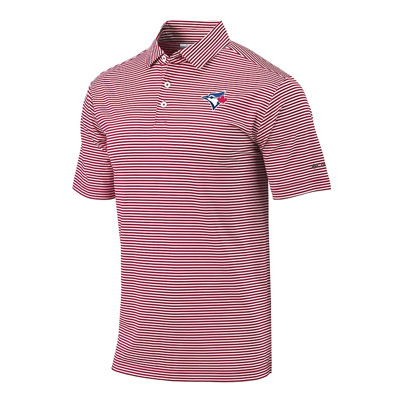 Men's Columbia Red Toronto Blue Jays Club Invite Polo