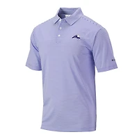 Men's Columbia Purple Colorado Rockies Club Invite Polo