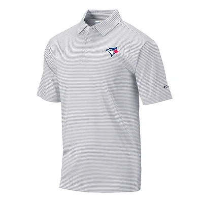 Men's Columbia Gray Toronto Blue Jays Club Invite Polo