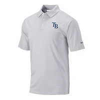 Men's Columbia Gray Tampa Bay Rays Club Invite Polo