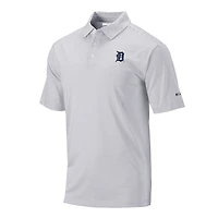 Men's Columbia Gray Detroit Tigers Club Invite Polo