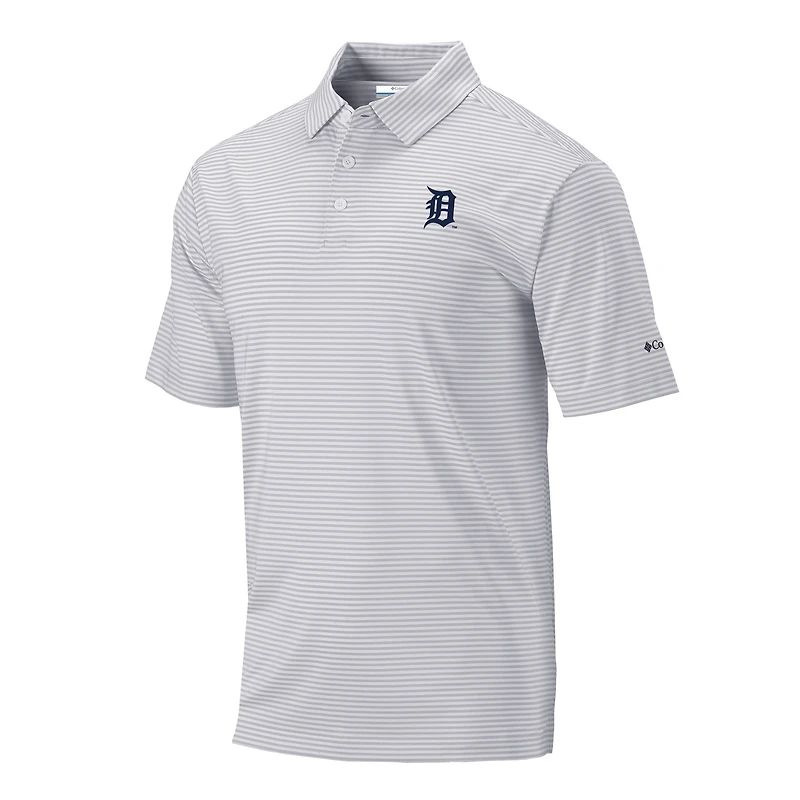 Men's Columbia Gray Detroit Tigers Club Invite Polo