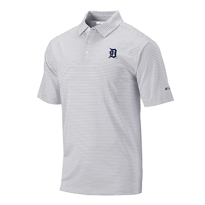 Men's Columbia Gray Detroit Tigers Club Invite Polo