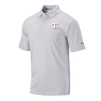 Men's Columbia Gray Texas Rangers Club Invite Polo