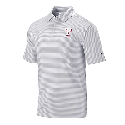 Men's Columbia Gray Texas Rangers Club Invite Polo