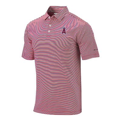 Men's Columbia Red Los Angeles Angels Club Invite Polo