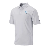 Men's Columbia Gray Kansas City Royals Club Invite Polo