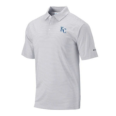 Men's Columbia Gray Kansas City Royals Club Invite Polo