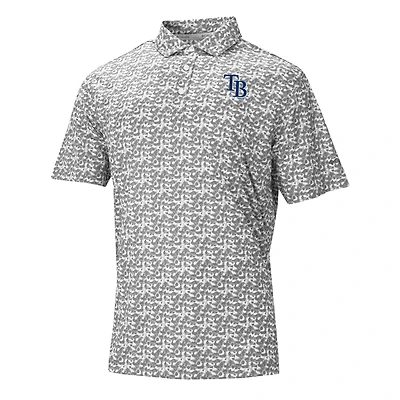 Men's Columbia Gray Tampa Bay Rays Catchy Swing Polo