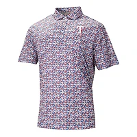 Men's Columbia Royal Texas Rangers Catchy Swing Polo
