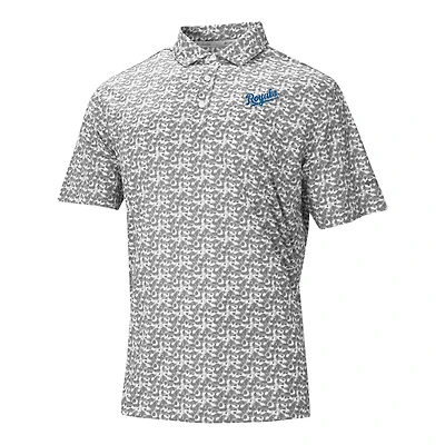 Men's Columbia Gray Kansas City Royals Catchy Swing Polo