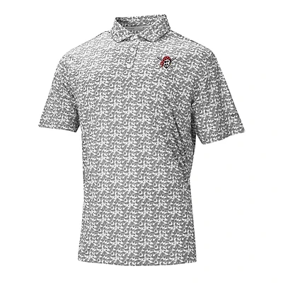 Men's Columbia Gray Pittsburgh Pirates Catchy Swing Polo