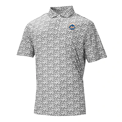 Men's Columbia Gray New York Mets Catchy Swing Polo