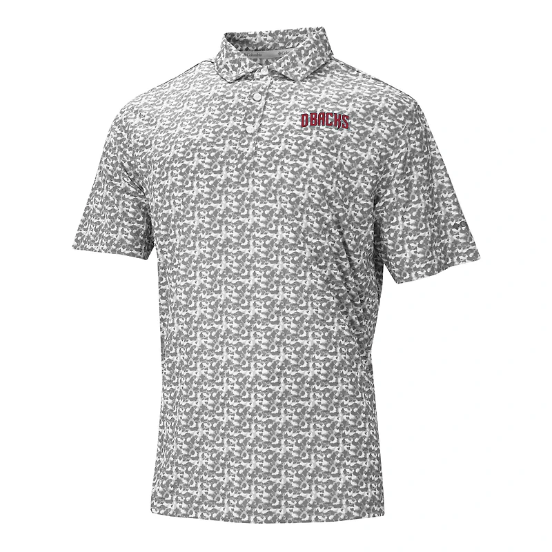 Men's Columbia Gray Arizona Diamondbacks Catchy Swing Polo
