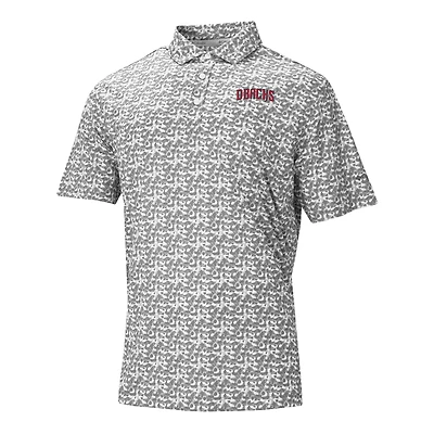 Men's Columbia Gray Arizona Diamondbacks Catchy Swing Polo