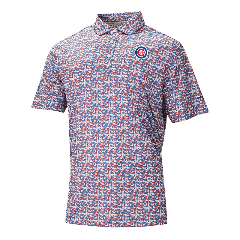 Men's Columbia Royal Chicago Cubs Catchy Swing Polo