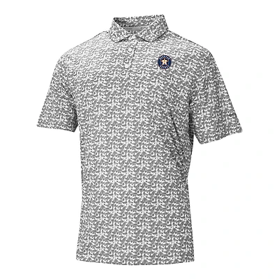 Men's Columbia Gray Houston Astros Catchy Swing Polo