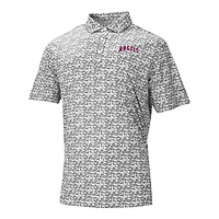 Men's Columbia Gray Los Angeles Angels Catchy Swing Polo