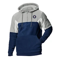 Men's Columbia Navy Houston Astros Lodge Fleece Quarter-Zip Hoodie