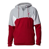 Men's Columbia Red Cleveland Guardians Lodge Fleece Quarter-Zip Hoodie