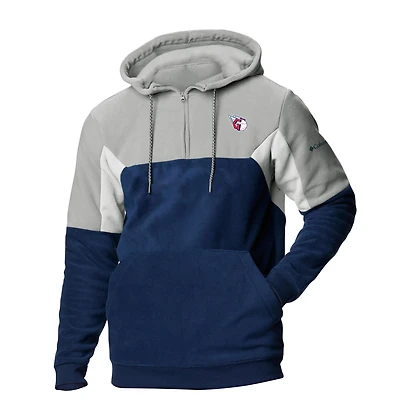 Men's Columbia Navy Cleveland Guardians Lodge Fleece Quarter-Zip Hoodie