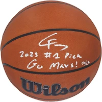 Cooper Flagg Dallas Mavericks Autographed Wilson Official Game Basketball with "2025 #1 Pick" & "Go Mavs!" Inscriptions - Limited Edition of 25