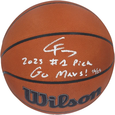 Cooper Flagg Dallas Mavericks Autographed Wilson Official Game Basketball with "2025 #1 Pick" & "Go Mavs!" Inscriptions - Limited Edition of 25