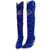Women's Cuce Buffalo Bills Over-the-Knee Sequin Boots