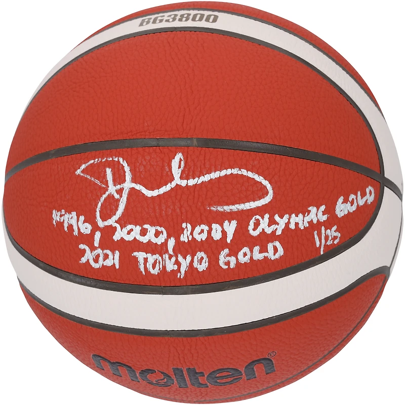 Dawn Staley USA Basketball Autographed Molten FIBA Replica Basketball with Multiple Inscriptions
