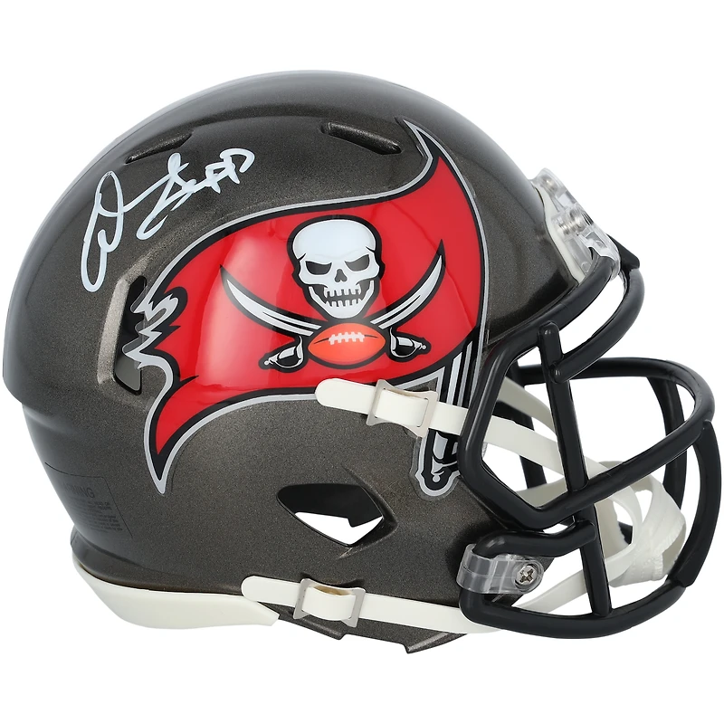 Warren Sapp Tampa Bay Buccaneers Autographed Riddell Speed Mini Helmet