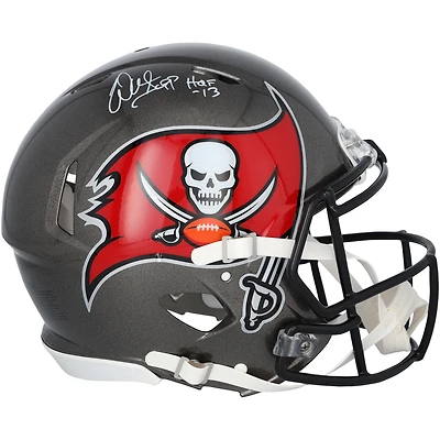 Warren Sapp Tampa Bay Buccaneers Autographed Riddell Speed Authentic Helmet with "HOF 13" Inscription