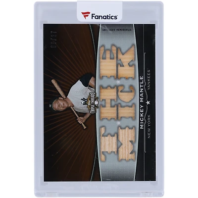 Mickey Mantle New York Yankees 2011 Topps Triple Threads Multi Game Used Relic #TTFR-1 #9/27 Card