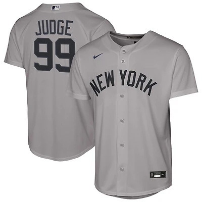 Youth Nike Aaron Judge Gray New York Yankees Road Replica Jersey