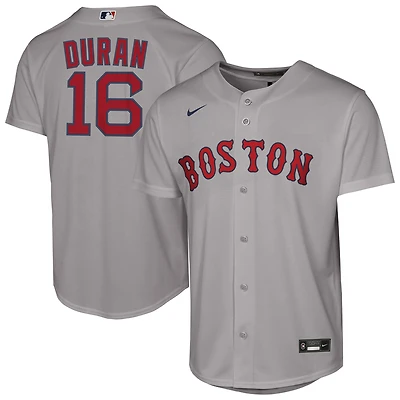 Youth Nike Jarren Duran Gray Boston Red Sox Road Replica Jersey