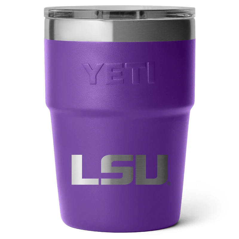YETI LSU Tigers 16oz. Rambler Stackable Cup with Magslider Lid