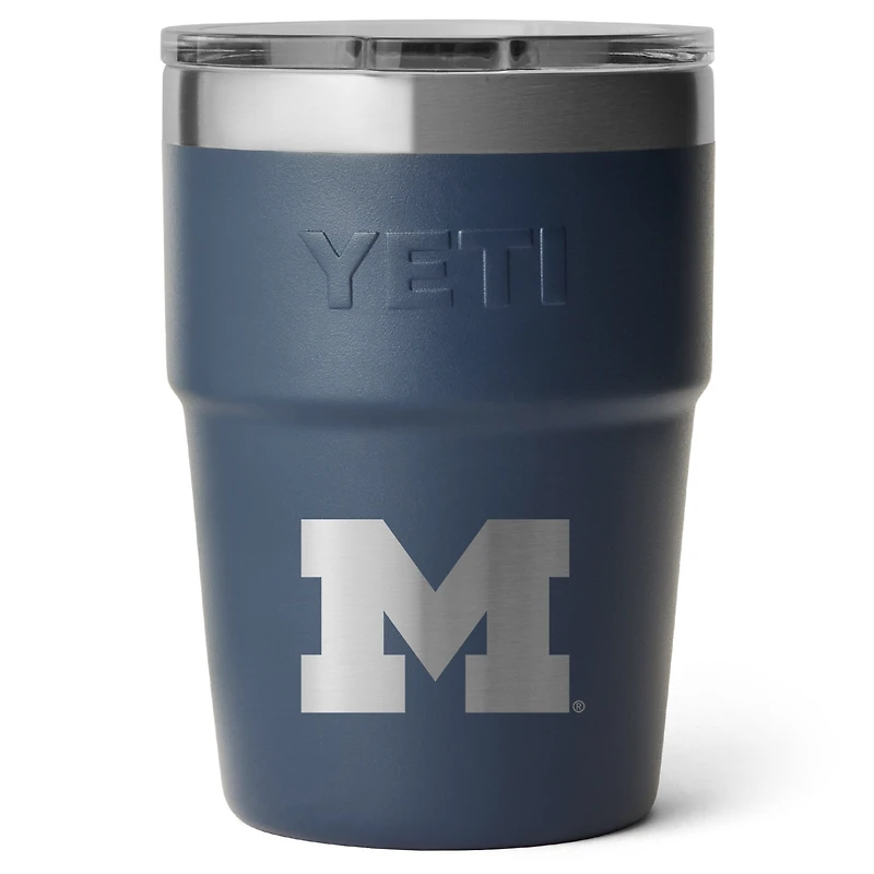 YETI Michigan Wolverines 16oz. Rambler Stackable Cup with Magslider Lid