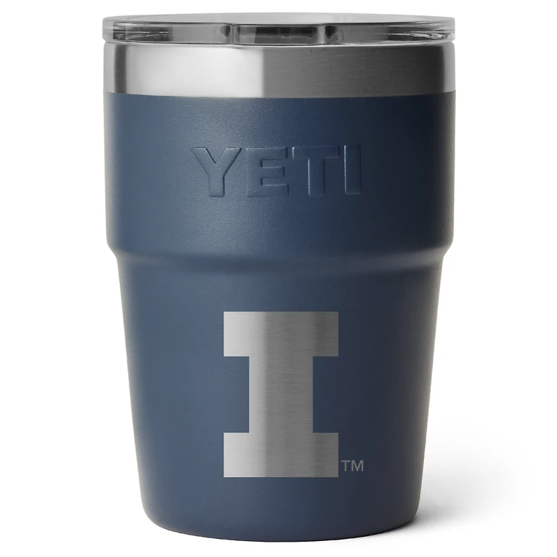 YETI Illinois Fighting Illini 16oz. Rambler Stackable Cup with Magslider Lid