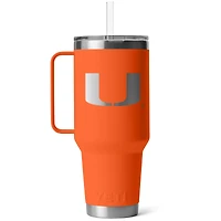 YETI Miami Hurricanes 42oz. Rambler Straw Mug