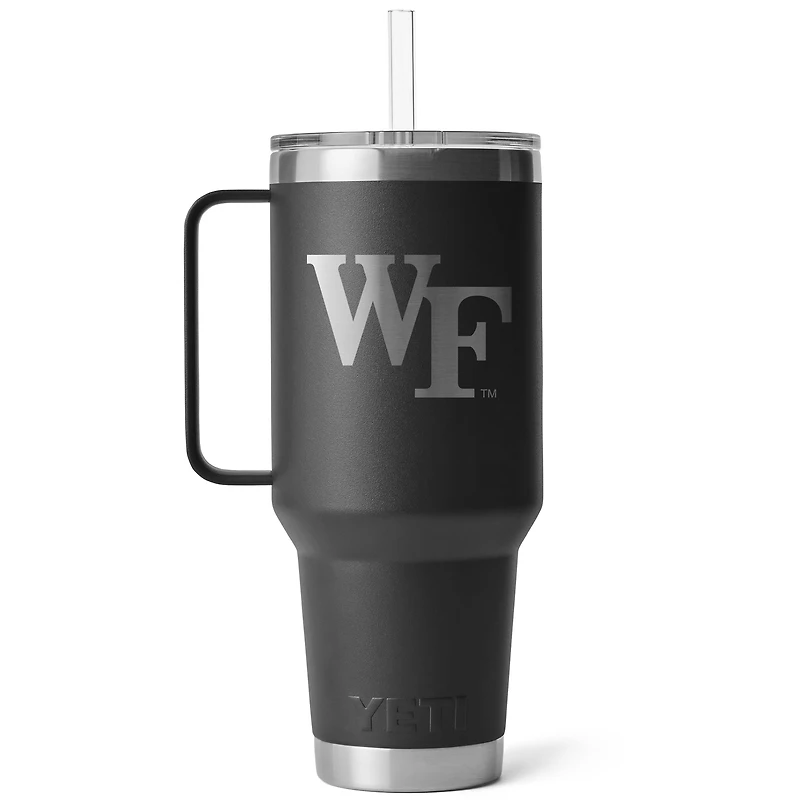 YETI Wake Forest Demon Deacons 42oz. Rambler Straw Mug