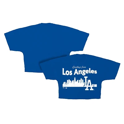 Women's Fanatics Royal Los Angeles Dodgers Cropped Jersey T-Shirt