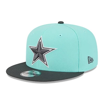 Men's New Era  Light Blue/Navy Dallas Cowboys Two-Tone Color Pack 9FIFTY Snapback Hat