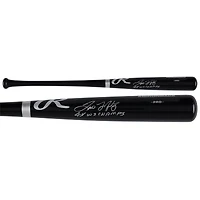 Tino Martinez New York Yankees Autographed Black Rawlings Pro Bat with "4X WS Champs" Inscription