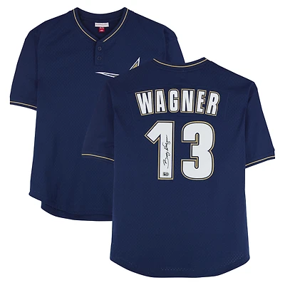 Billy Wagner Houston Astros Autographed Navy Mitchell & Ness Batting Practice Authentic Jersey