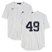 Ron Guidry New York Yankees Autographed White Nike Replica Jersey with "Louisiana Lightning" Inscription