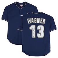 Billy Wagner Houston Astros Autographed Navy Mitchell & Ness Batting Practice Authentic Jersey with "HOF 25" Inscription
