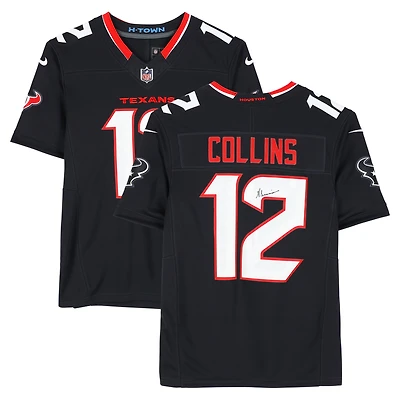 Nico Collins Houston Texans Autographed Navy Nike Vapor F.U.S.E. Limited Jersey